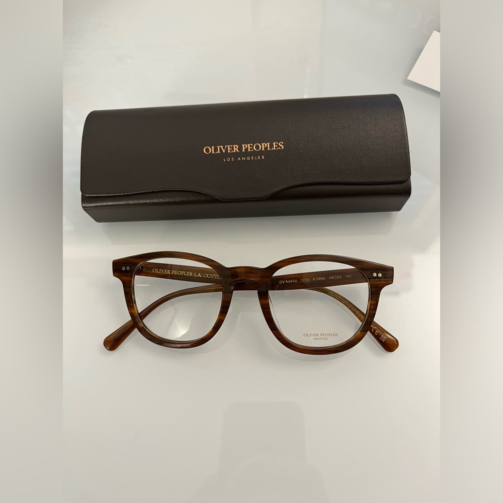 OLIVER PEOPLES KISHO 48mm Optical in Mahagony MSRP$465 RARE FIND HandmadeinJapan